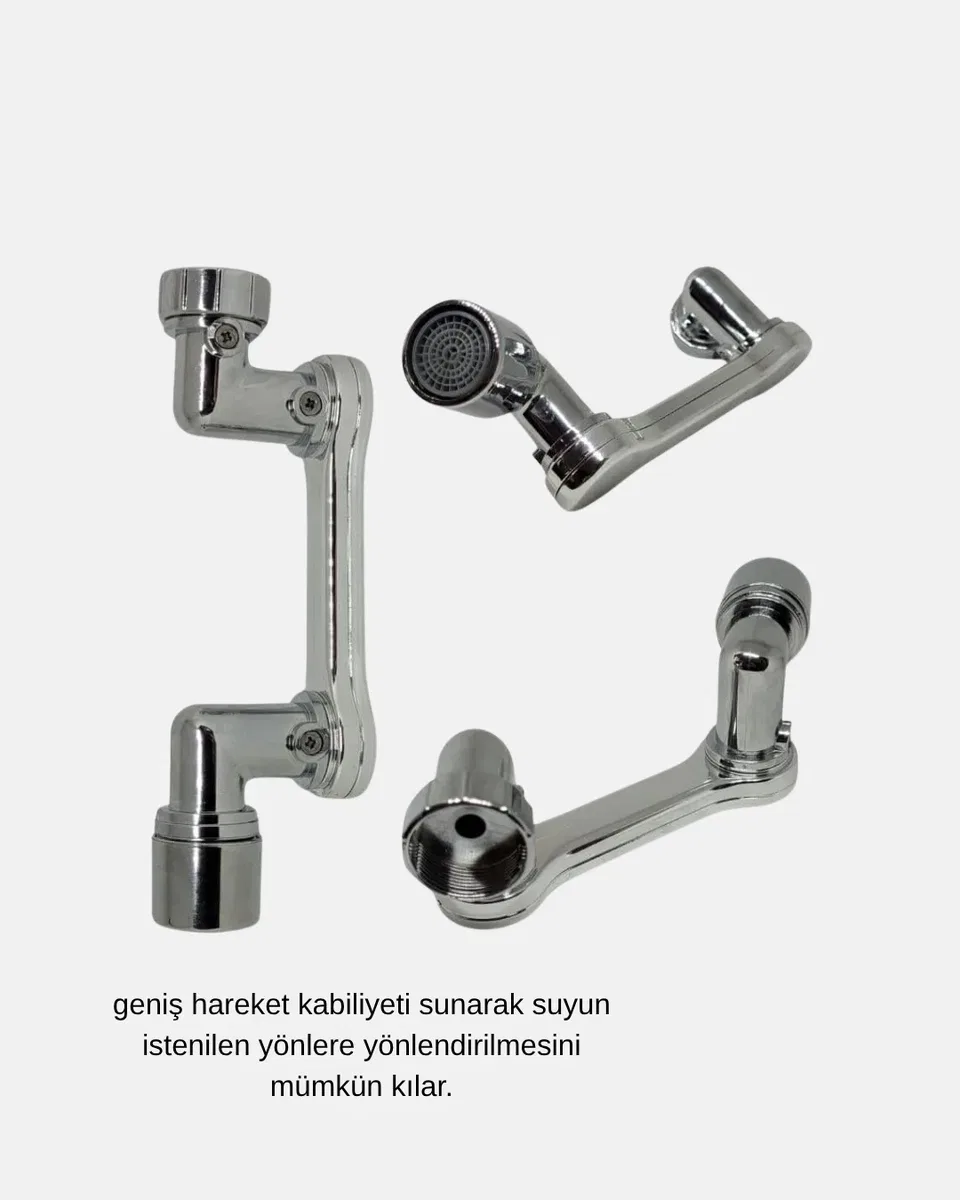 Dönebilir Musluk Başlığı – Lavabo Temizliği ve El-Yüz Yıkamada Maksimum Rahatlık görsel 2