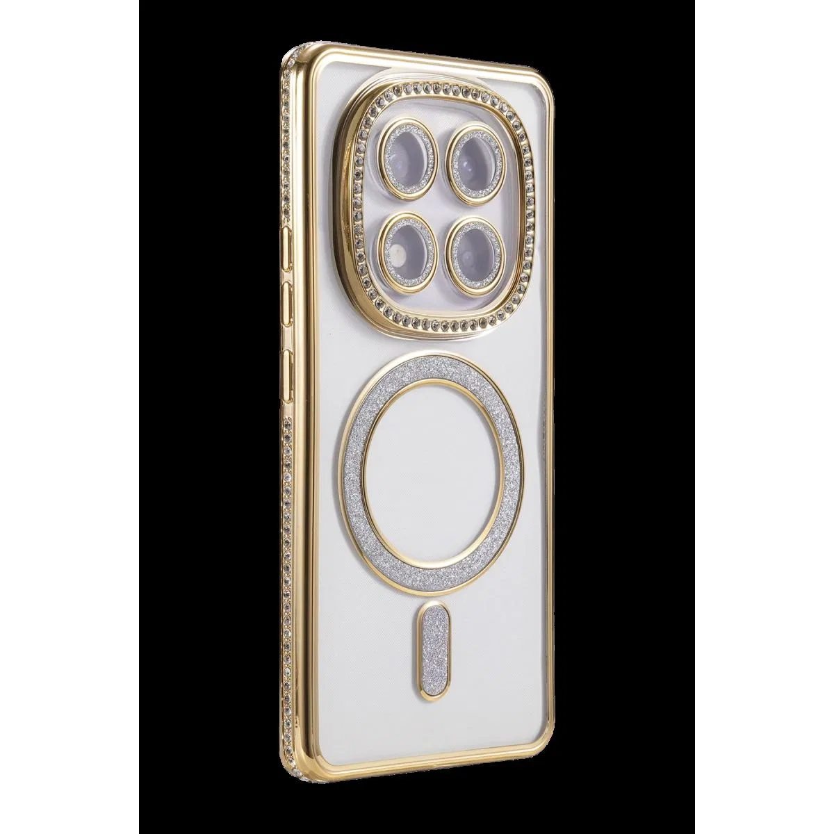 Xiaomi Redmi Note 15 Pro Plus 5g Joke Simli Magneticsafe Kılıf - Gold görsel 3