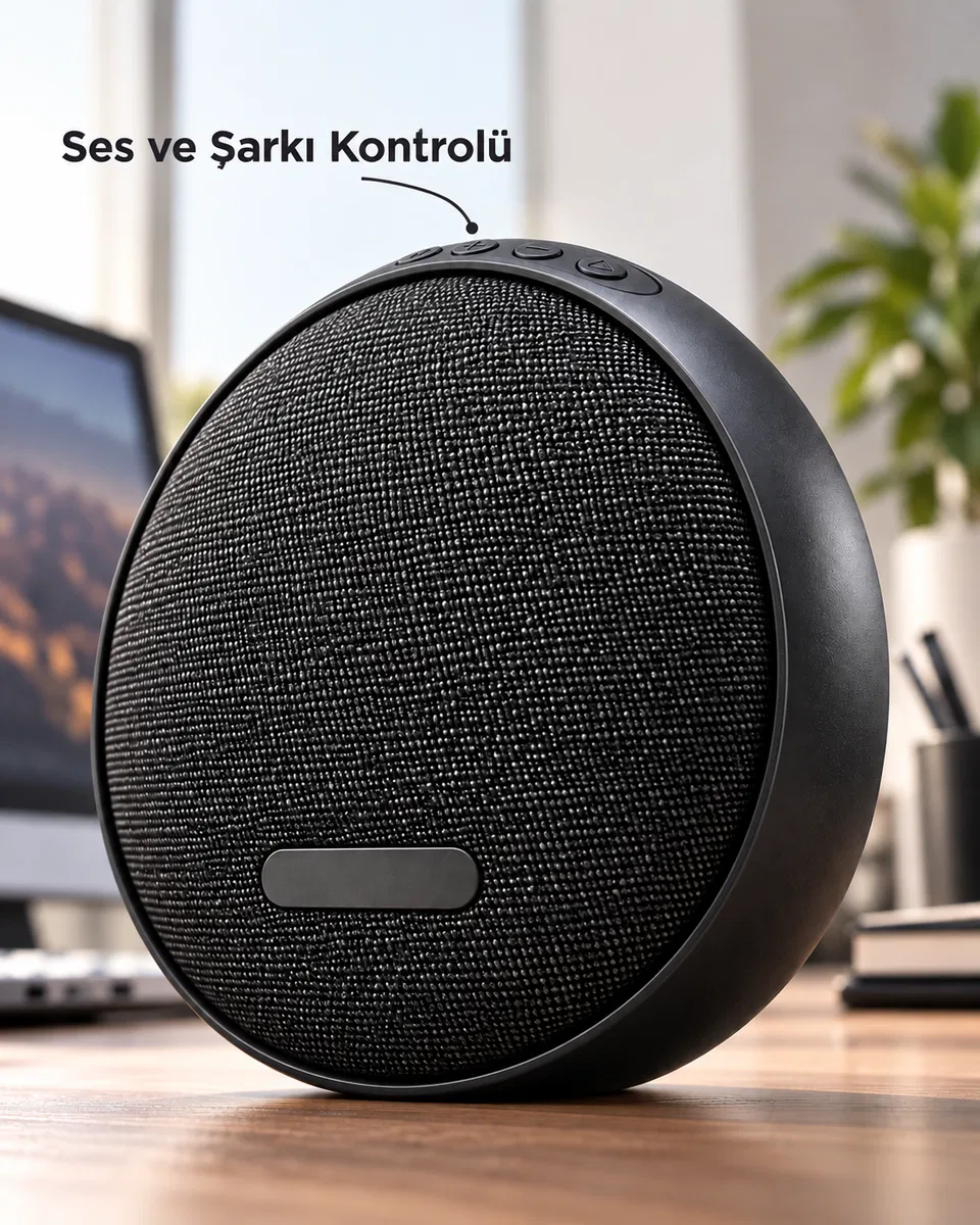 Tuş Kontrollü Bluetooth Hoparlör Dahili Batarya ve Çoklu Müzik Oynatma Seçenekleri