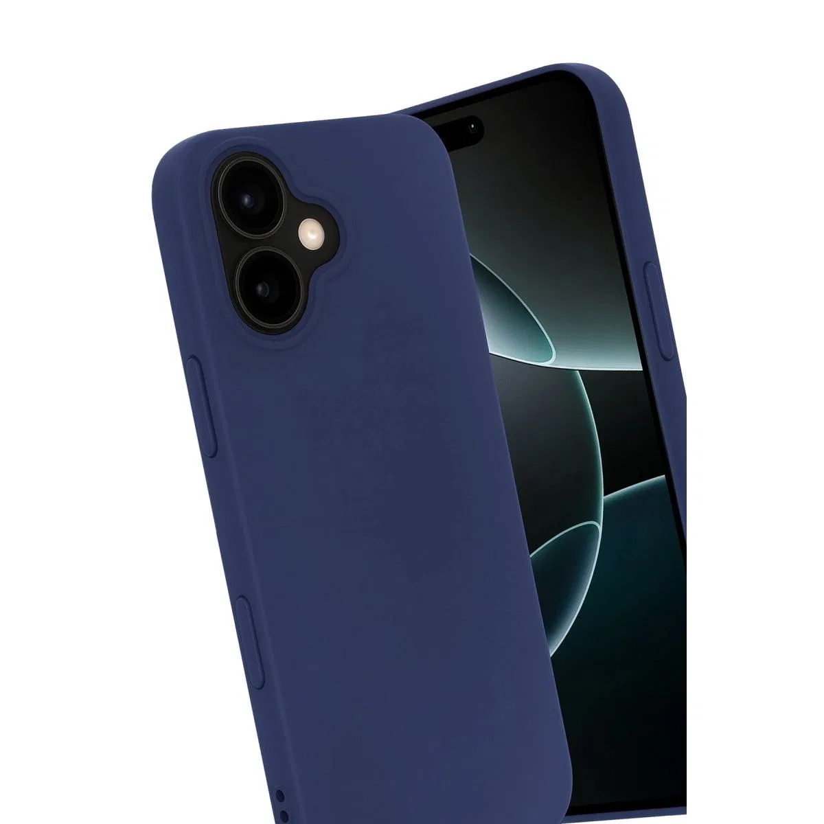 Apple İphone 17 Nano İçi Kadife Silikon - Lacivert görsel 4