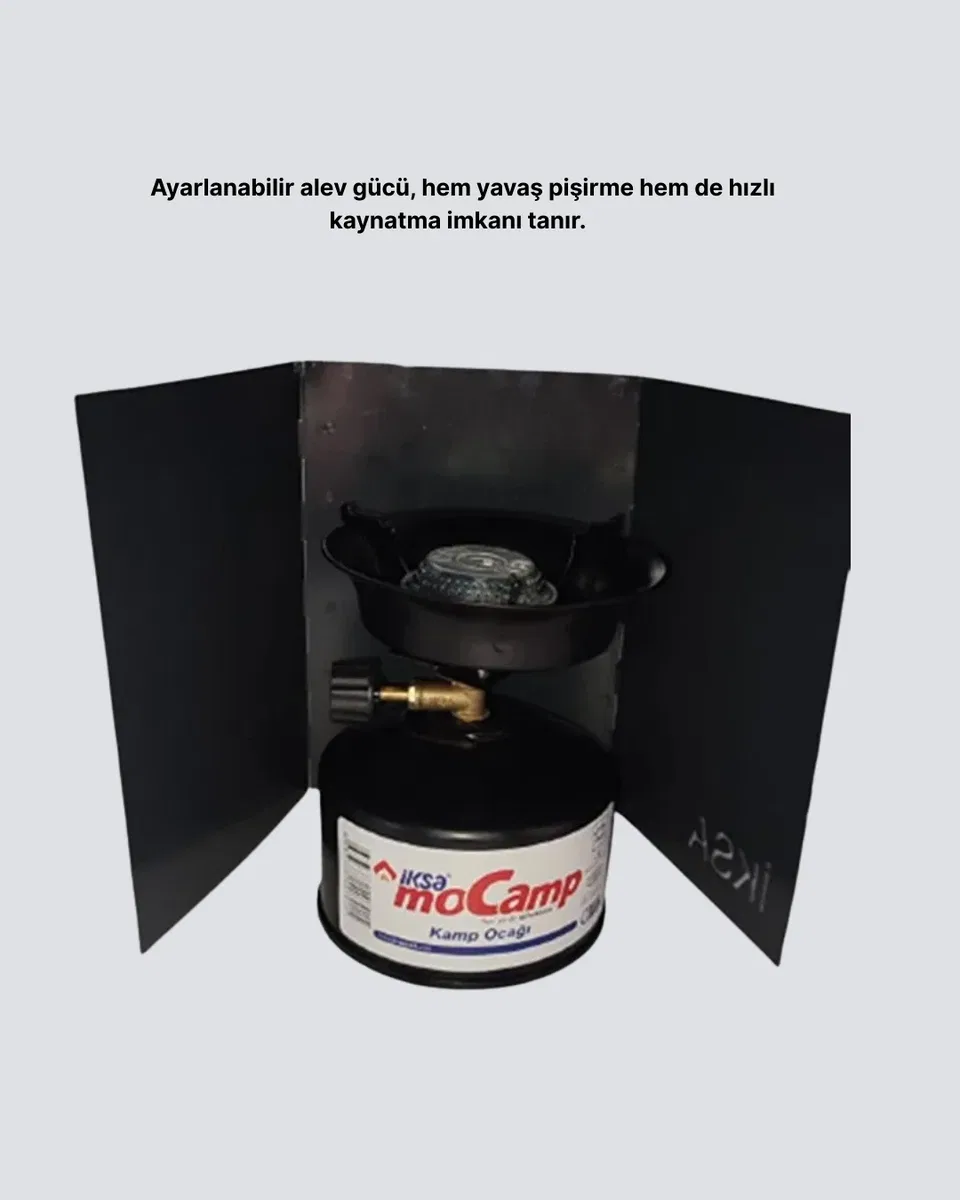 Taşınabilir Kamp Ocağı Seti Pişirme Alanı Ayarlanabilir Alev görsel 4