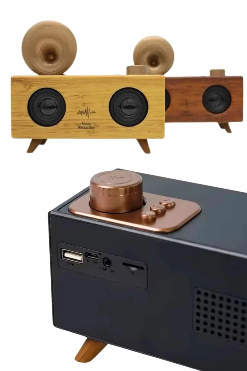 Gramafon Radyo Bluetooth Hoparlör Nostaljik Radyo FM Radyo görsel 5