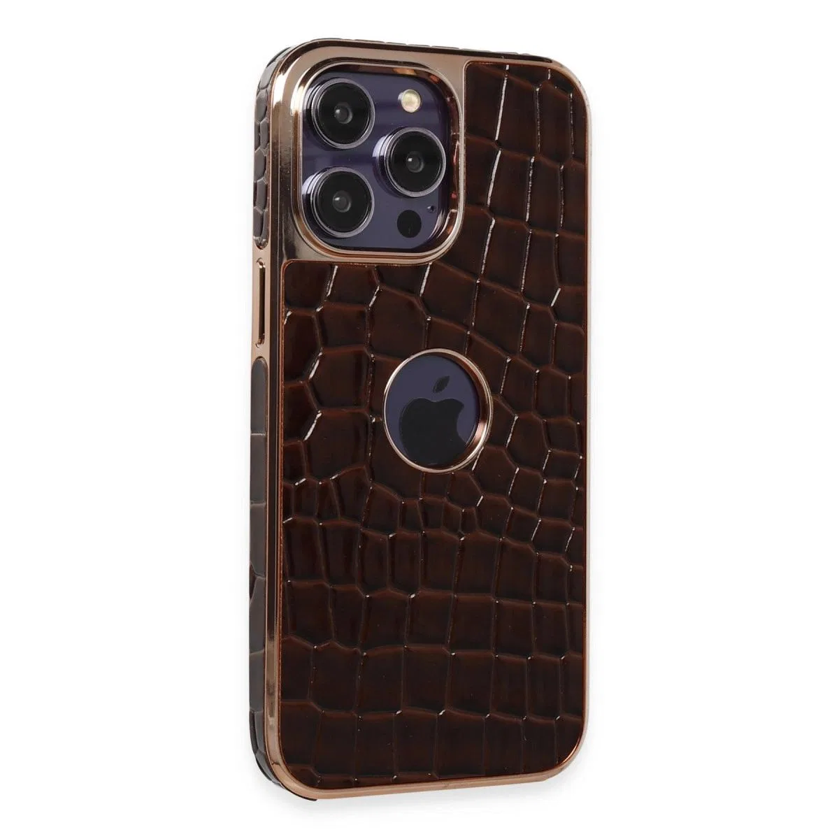 Newface Apple İphone 14 Pro Max Kılıf Snake Kapak - Bordo