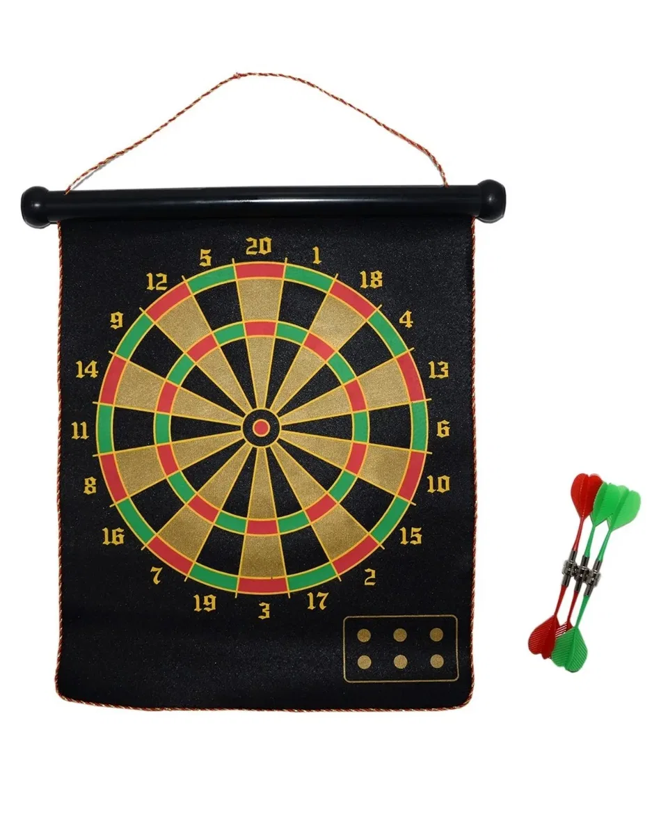 Manyetik Dart Oyunu Katlanabilir Güvenli Dart Seti 6 Ok Hediyeli görsel 2
