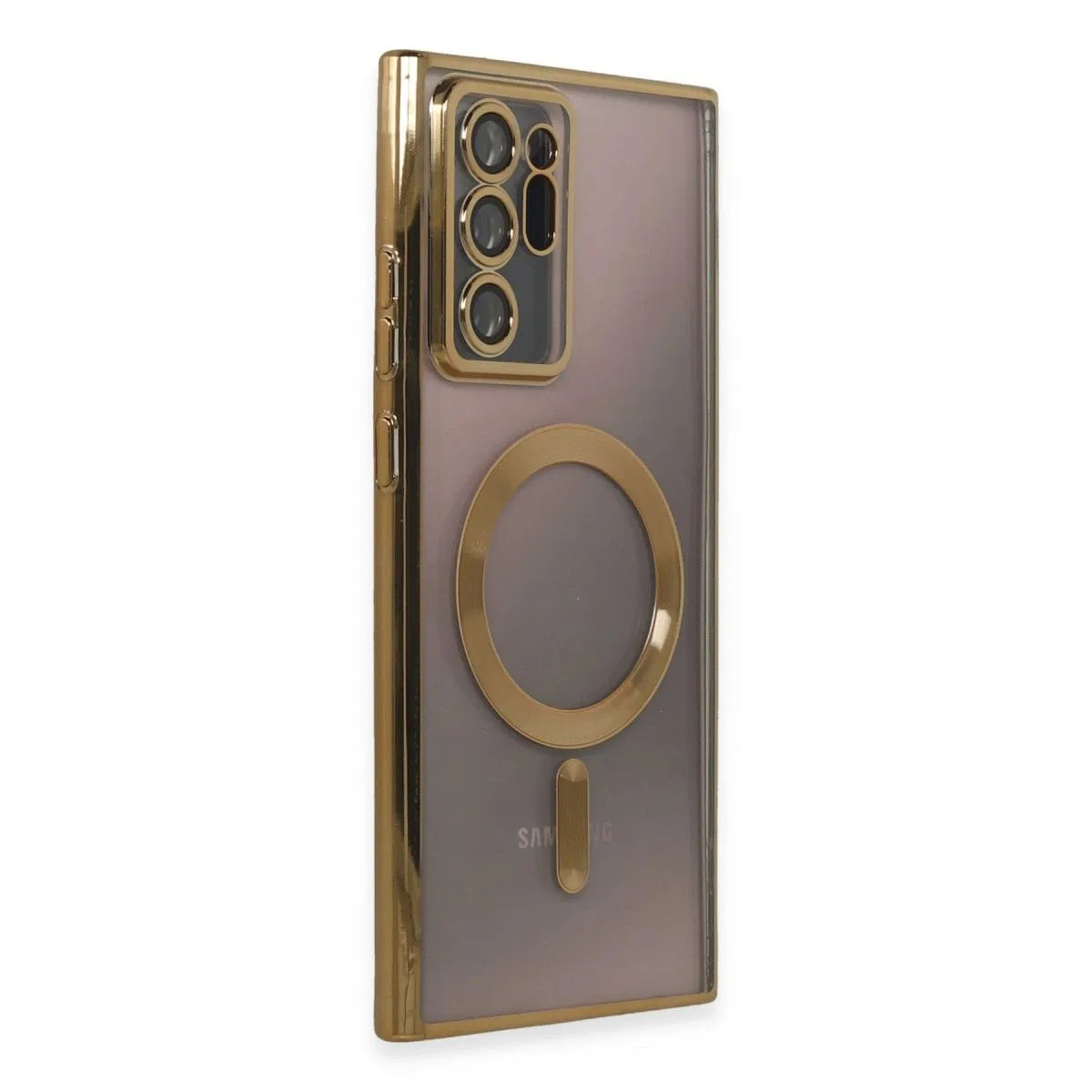 Samsung Galaxy Note 20 Ultra Kılıf Kross Magneticsafe Kapak - Gold görsel 2