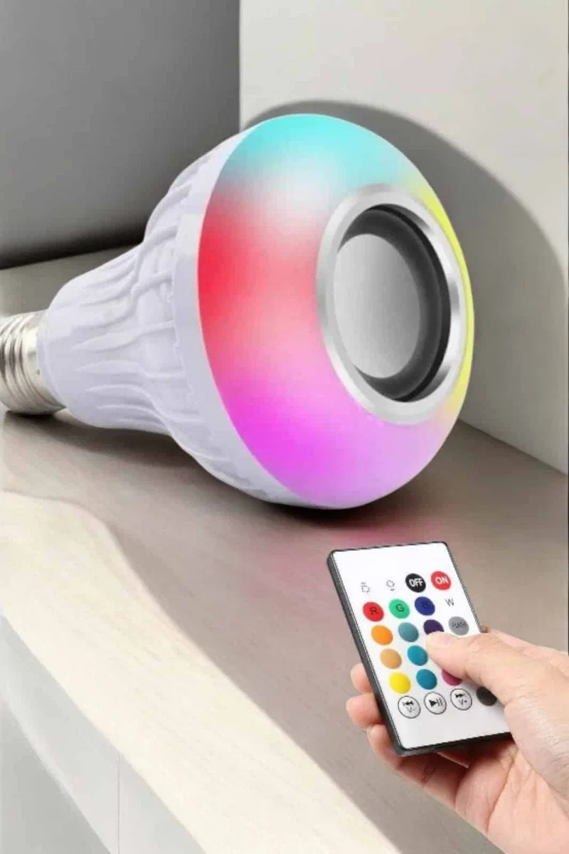 Lamba Led Hoparlör Dayanıklı ve Uzun Ömürlü Bluetooth Hoparlör görsel 5