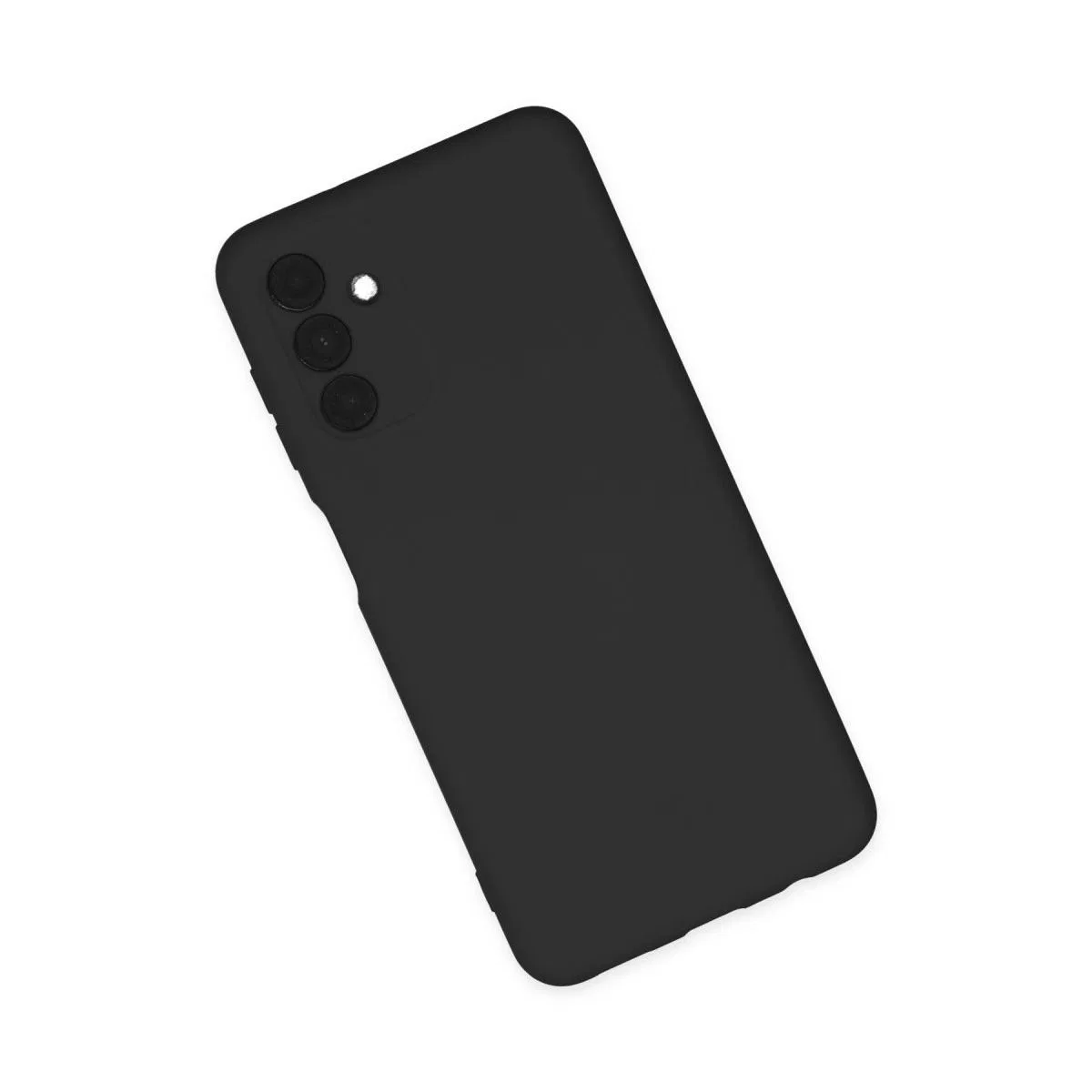 Samsung Galaxy A04s Kılıf Nano İçi Kadife Silikon - Siyah görsel 3