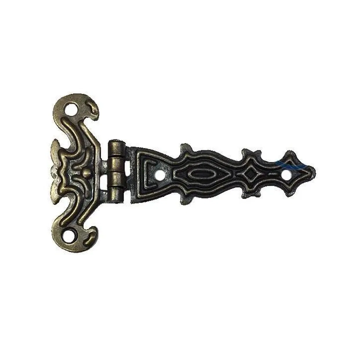 Dekoratif, Sac Tek Kuyruklu Menteşe - 40x68 Mm, Küçük, Antik, 1 Adet