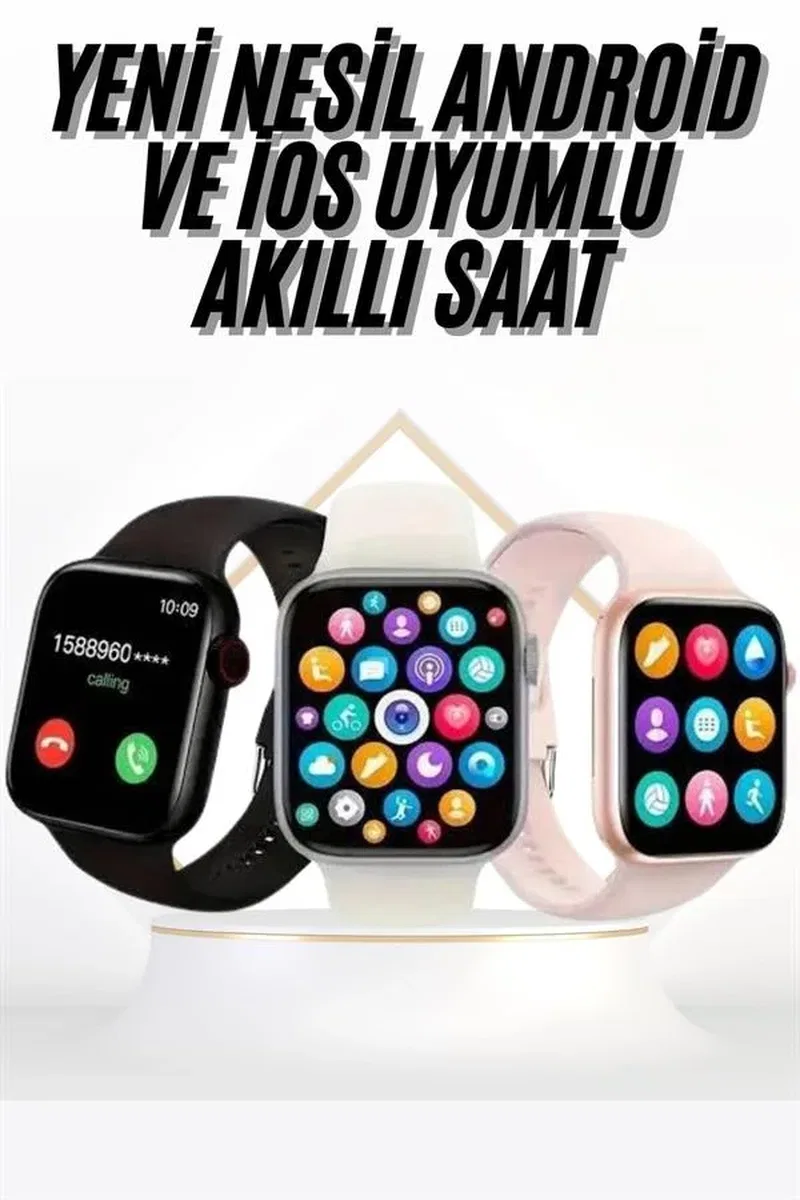 Akıllı Saat Uyku ve Sağlık Takibi Arama Cevaplama 44 MM Amoled Ekran görsel 2