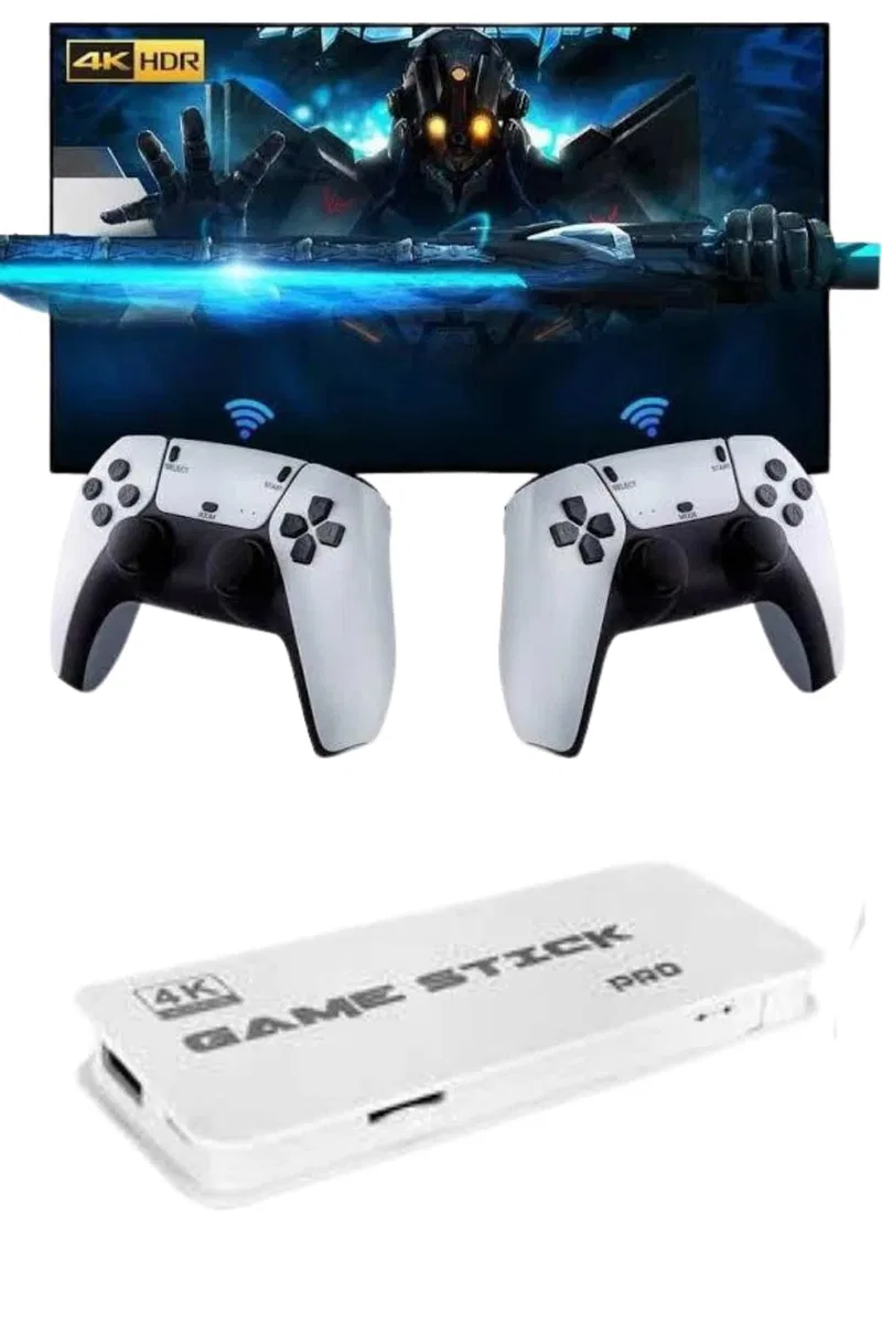 3D 4K HD 2. 4G Game Stick 4K Ultra Hd Oyun Konsolu Çift Kollu görsel 2