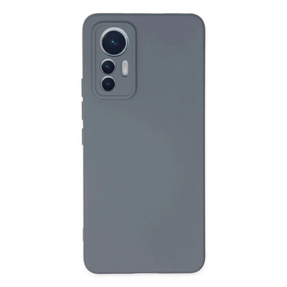 Xiaomi Mi 12 Lite Kılıf Nano İçi Kadife Silikon - Gri