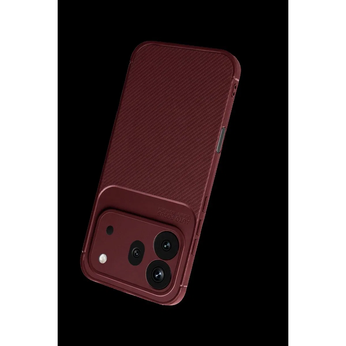 Huawei Honor 600 Pro Auto Focus Karbon Kapak - Bordo görsel 3