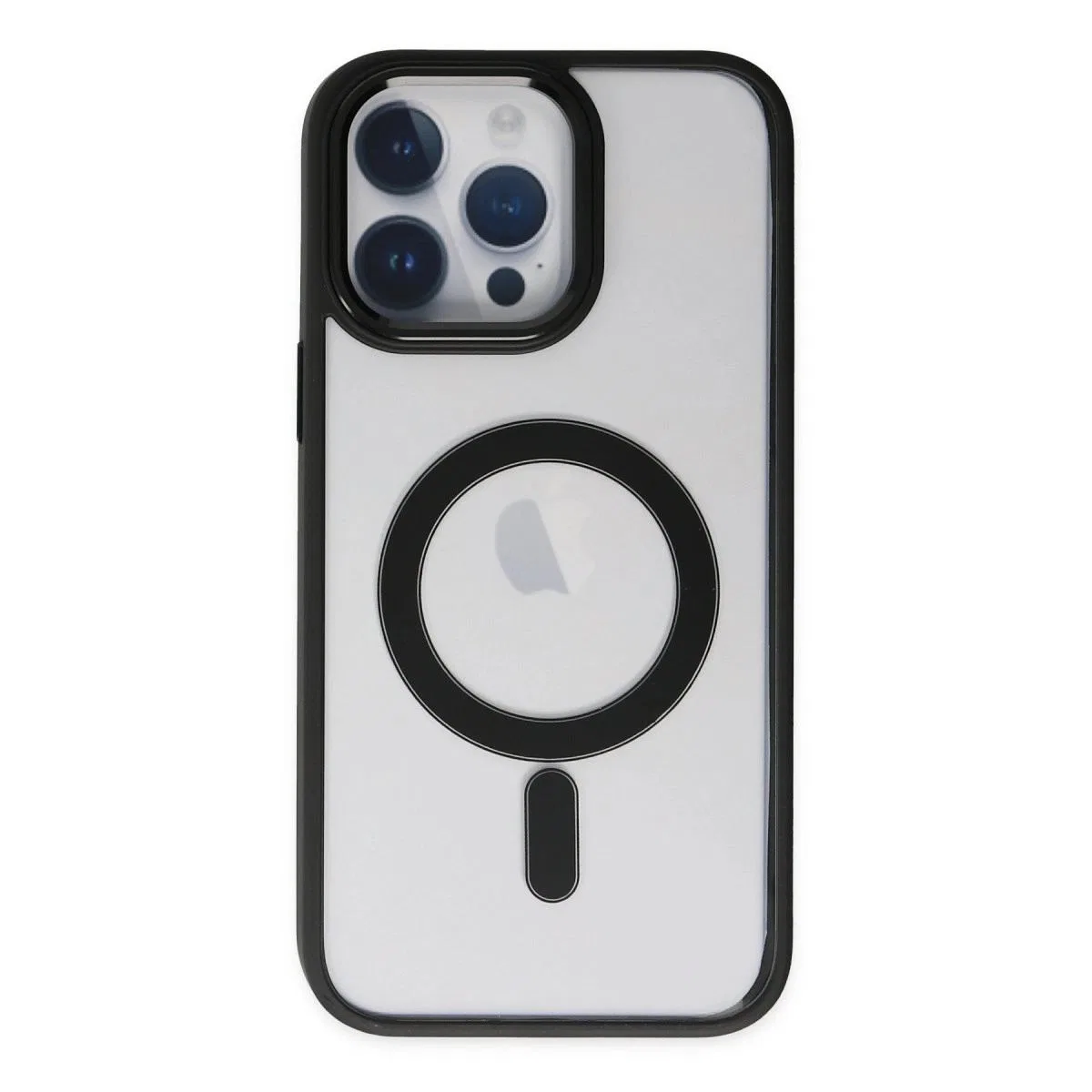 Apple İphone 14 Pro Kılıf Room Magneticsafe Silikon - Siyah görsel 2