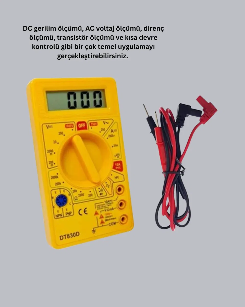 LCD Ekranlı Dijital Ölçü Aleti Ev ve Atölye Kullanımı Yeni Nesil görsel 3
