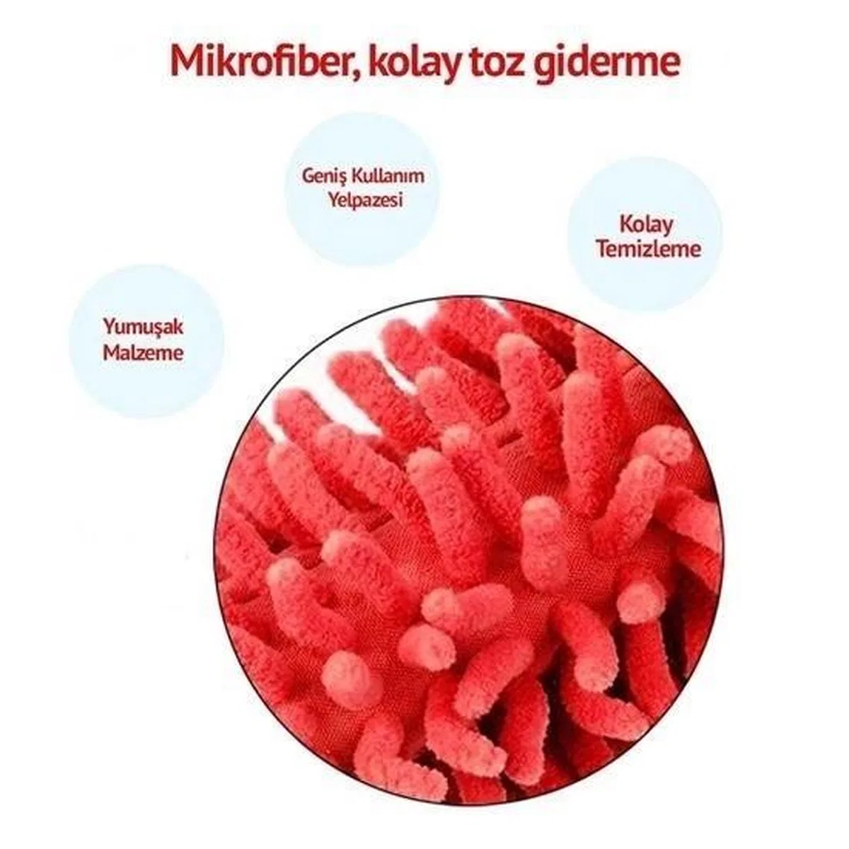 Teleskopik Mikrofiber Pratik Uzayabilen Toz Alma Fırçası Aparatı görsel 4