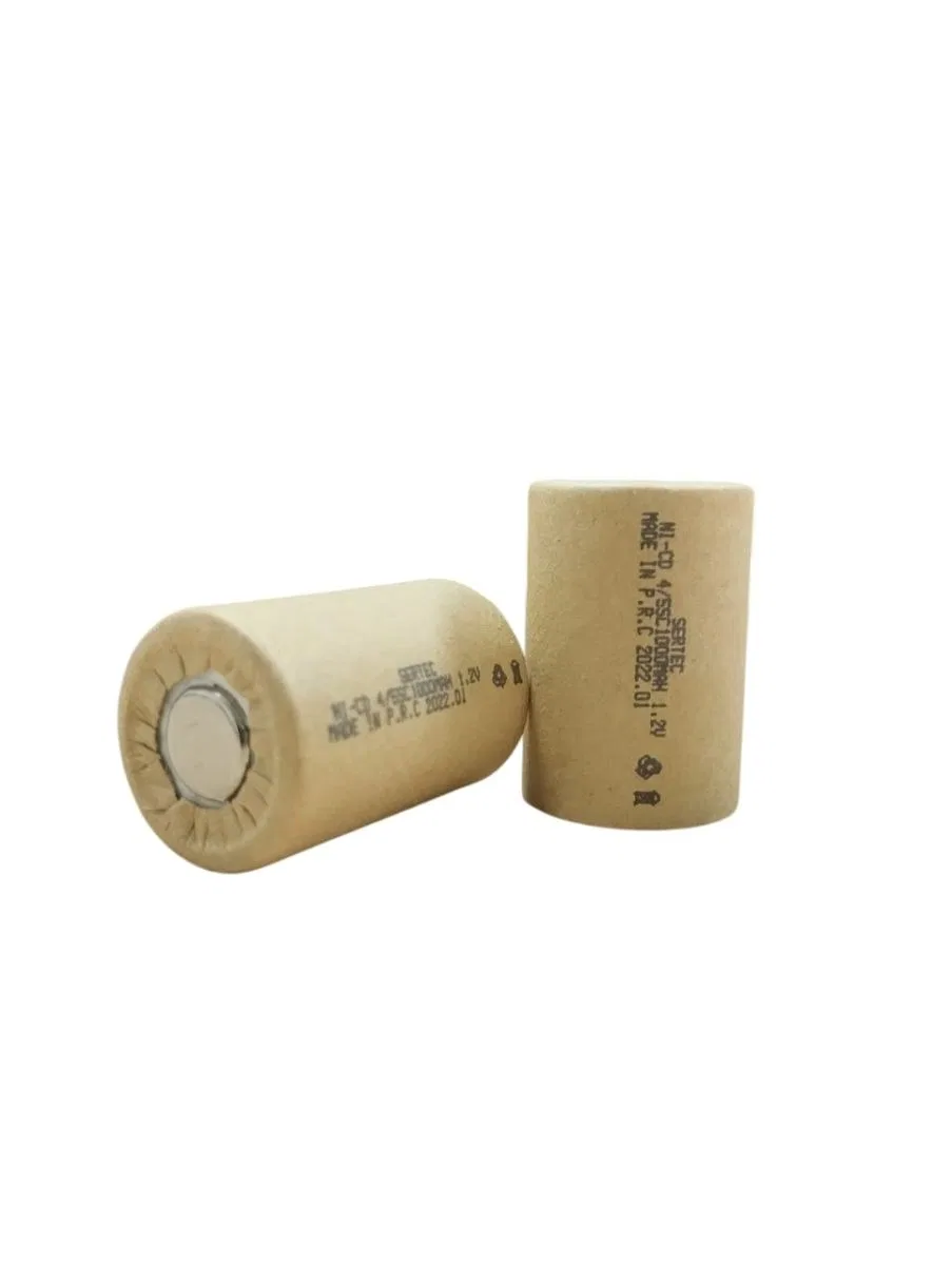 Sertec 1. 2v Ni-cd 4/5 Sc 1000 Mah Kağıt Şarjlı Pil 3c (başsız/flat Head)