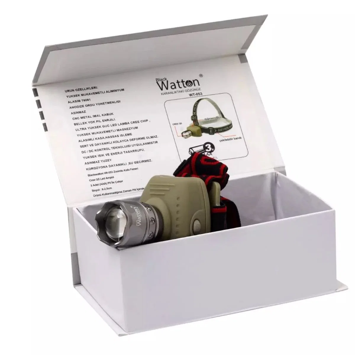 Süper Zoomlu Kafa Lambası Wt-053 görsel 4