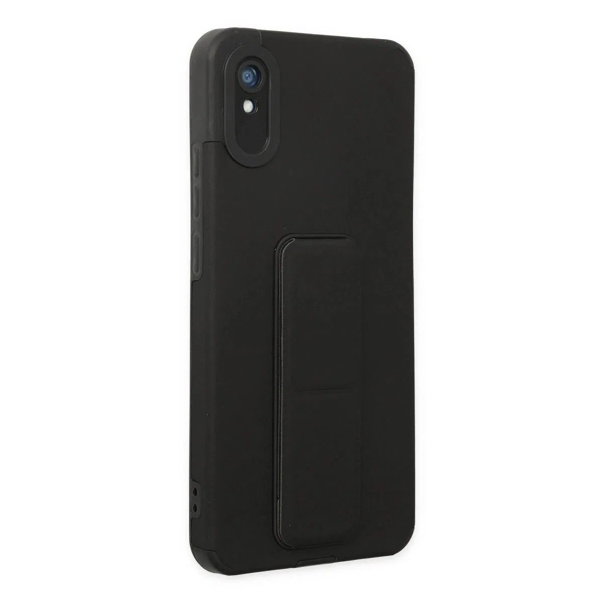 Xiaomi Redmi 9a Kılıf Mega Standlı Silikon - Siyah görsel 2
