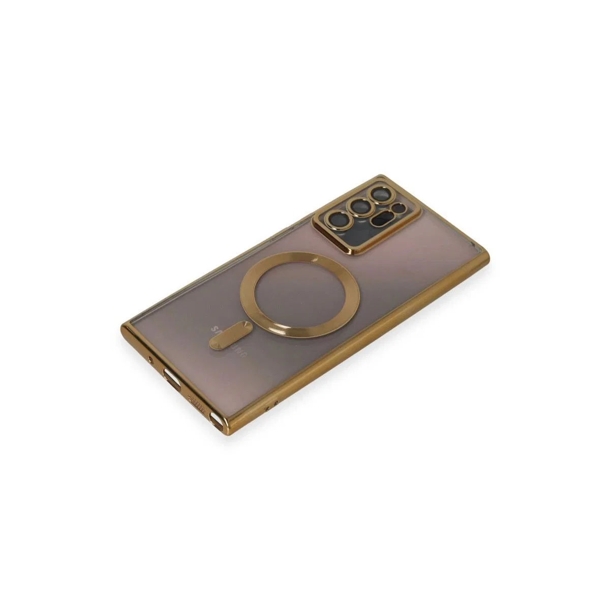 Samsung Galaxy Note 20 Ultra Kılıf Kross Magneticsafe Kapak - Gold görsel 4