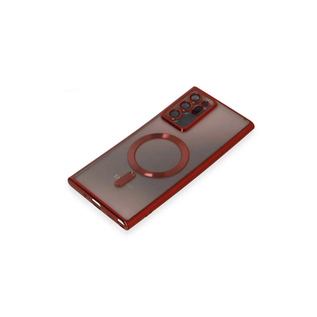 Samsung Galaxy Note 20 Ultra Kılıf Kross Magneticsafe Kapak - Kırmızı görsel 4