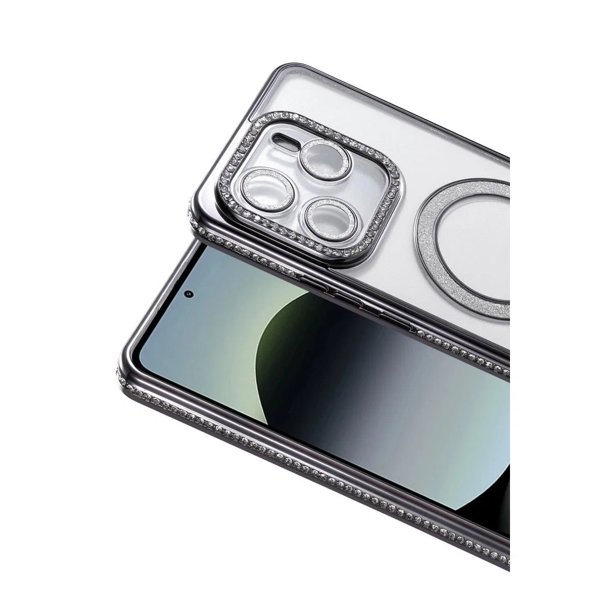 Xiaomi Redmi Note 14 4g Joke Simli Magneticsafe Kılıf - Siyah görsel 2