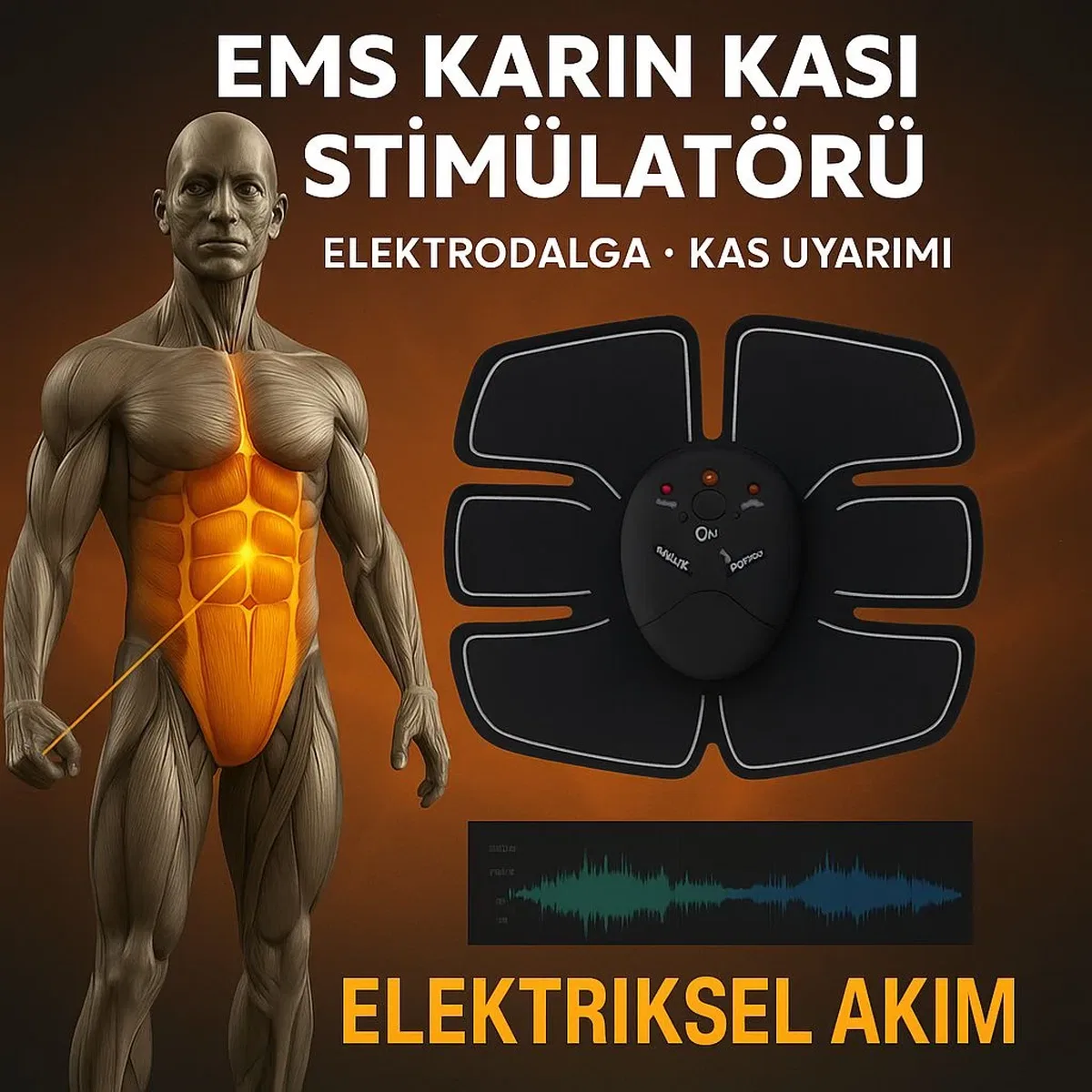 Evde Spor İçin Orijinal EMS Kas Çalıştırma Aleti 2025 Titreşimli Seri görsel 4
