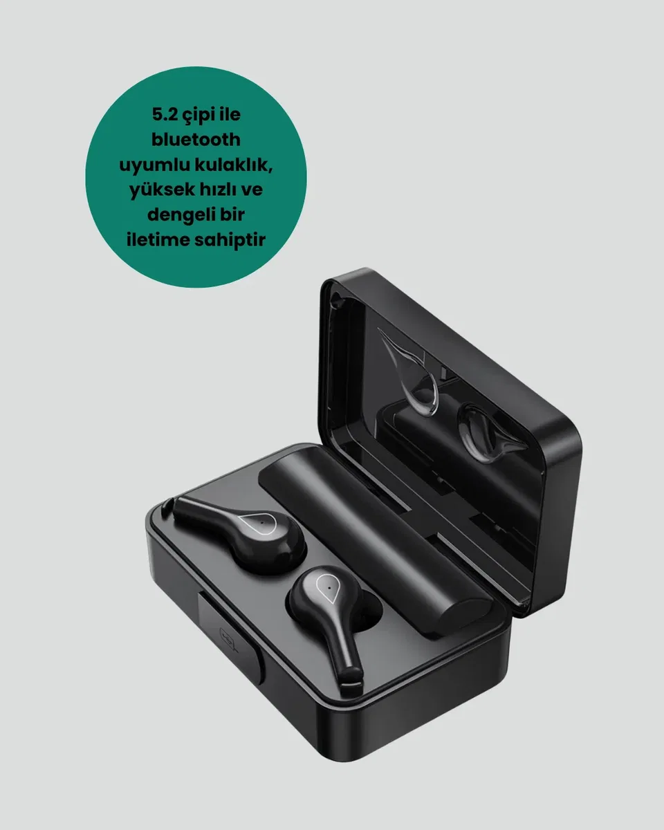 Akıllı Ekranlı Bluetooth Kulaklık – Derin Bas ve Net Tiz görsel 3