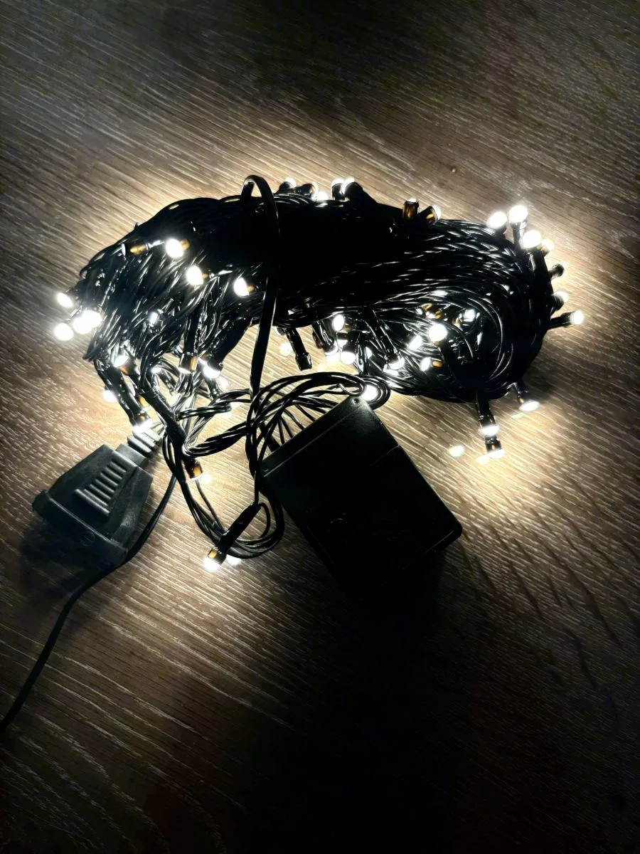10m 100 Led Damla Uçlu Gün Işığı Siyah Kablo Mz-17-3
