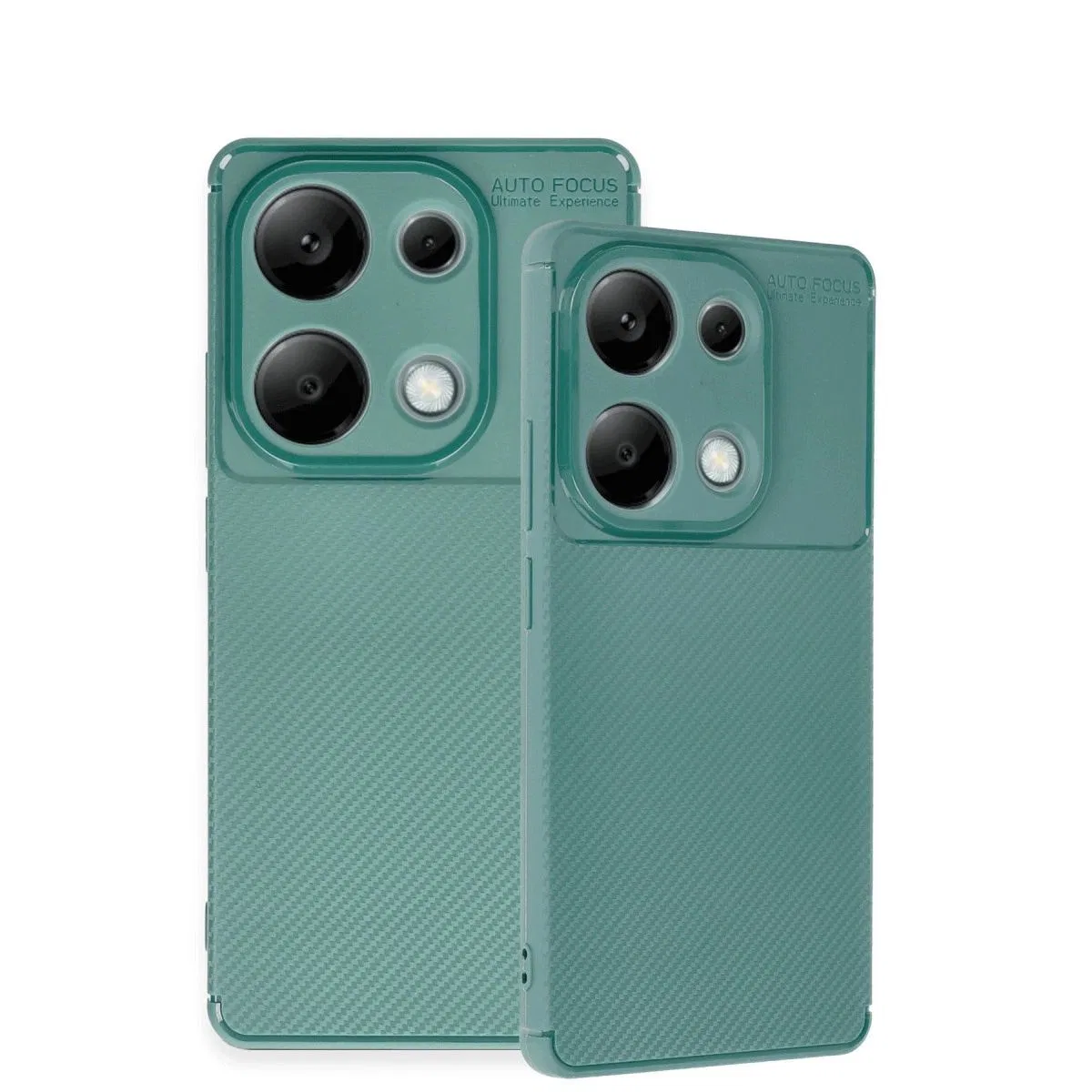 Xiaomi Redmi Note 13 Pro 4g Kılıf Auto Focus Karbon Kapak - Koyu Yeşil görsel 3