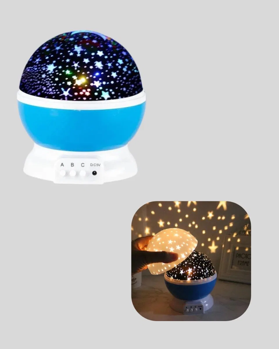 Renkli Led Gece Lambası 6 Işık Modlu Çocuk Odası Atmosfer Aydınlatma görsel 5