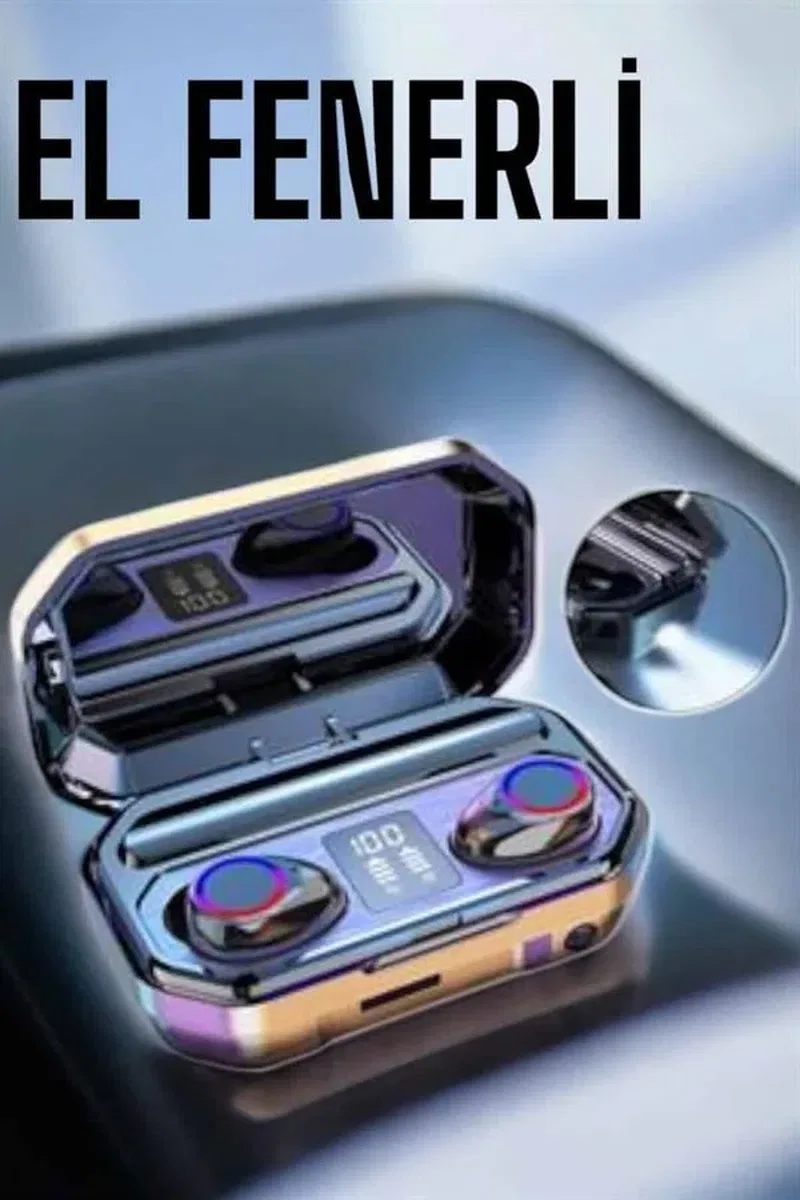 Dijital Göstergeli Bluetooth Bağlantılı Kulaklık Dokunmatik Kontrol görsel 4