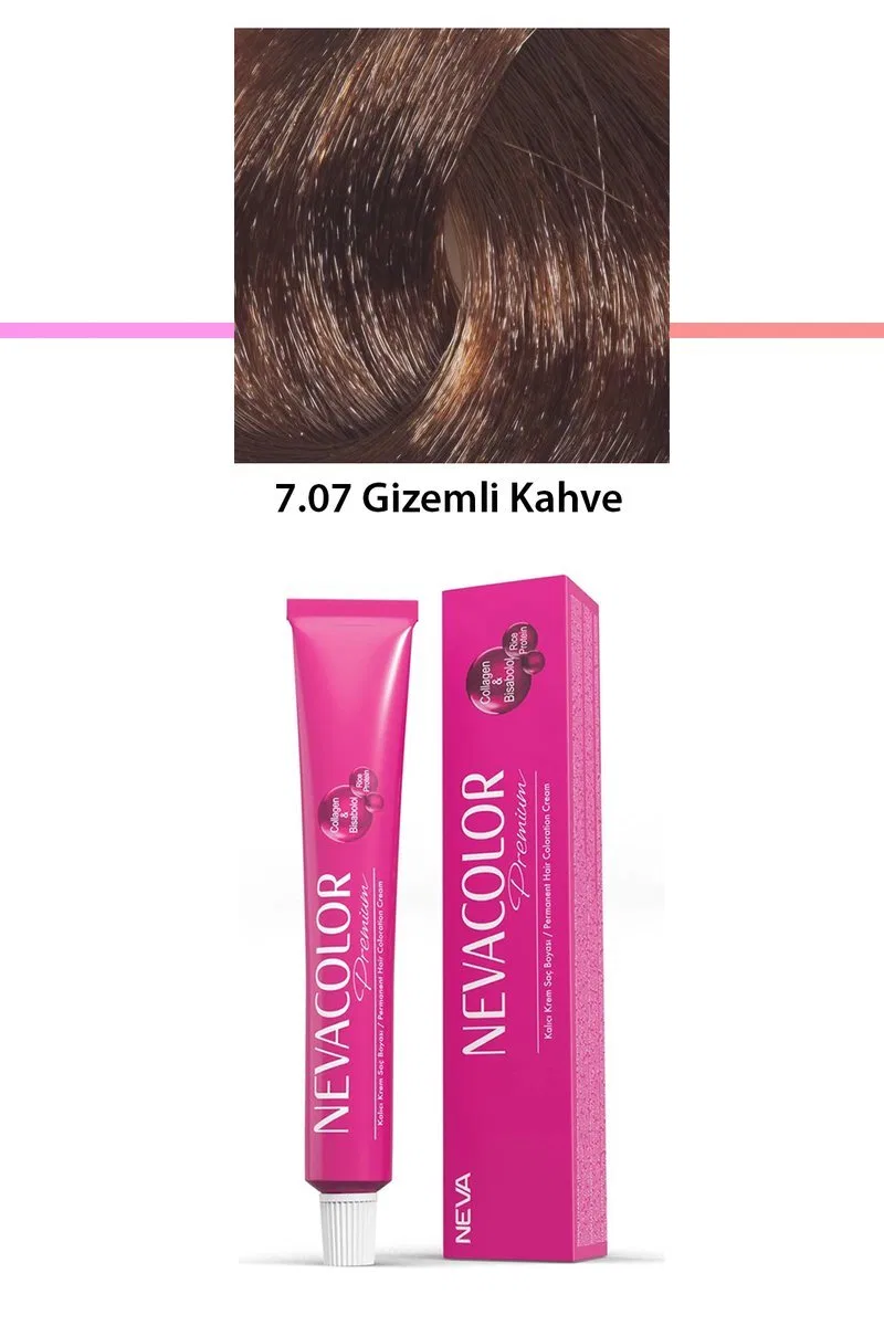 Premium 7. 07 Gizemli Kahve - Kalıcı Krem Saç Boyası 50 g Tüp