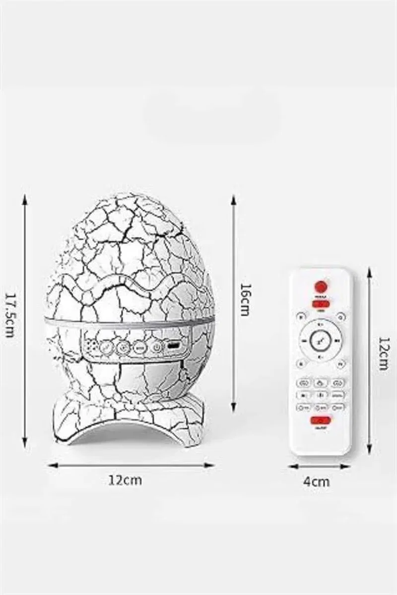 Gece Lambası Yumurta Işık Speaker Yeni Nesil Dinozor Yumurtası Görünümlü görsel 3