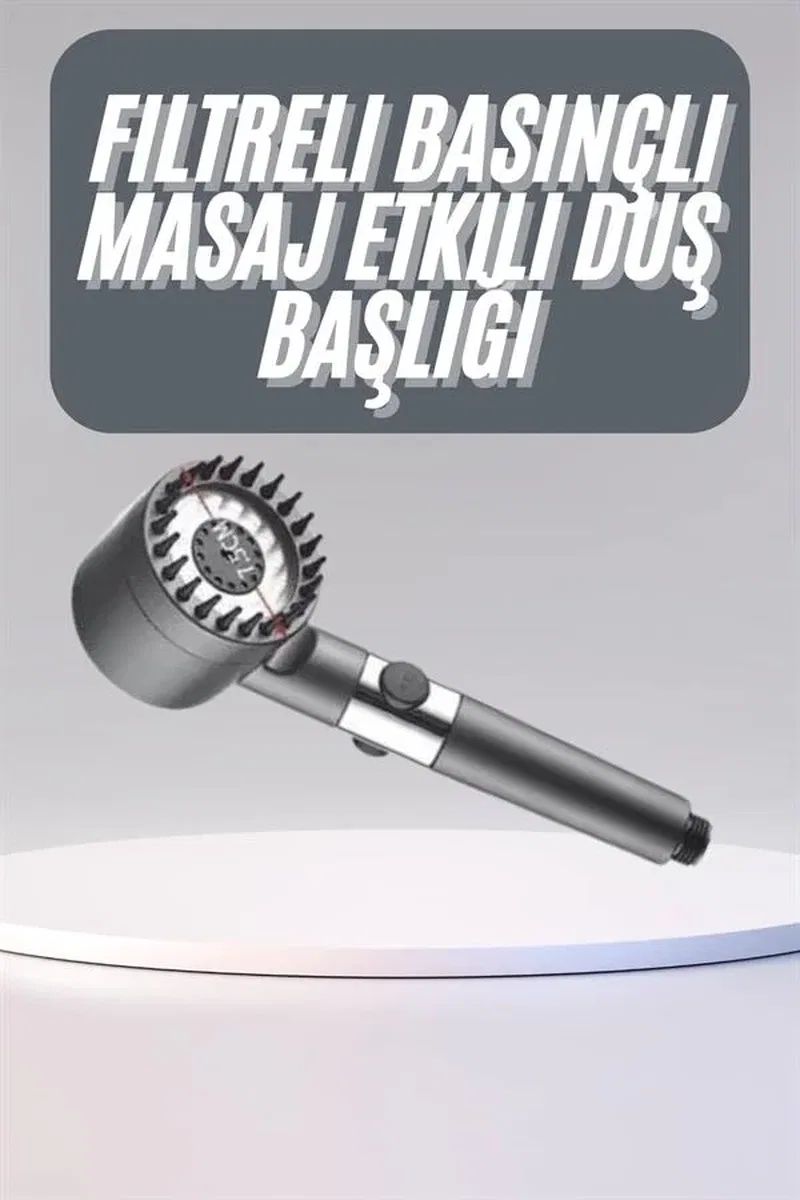 Yüksek Performanslı Masaj Etkili Su Tasarruflu Duş Başlığı Krom Kaplama Uzun Ömürlü görsel 2