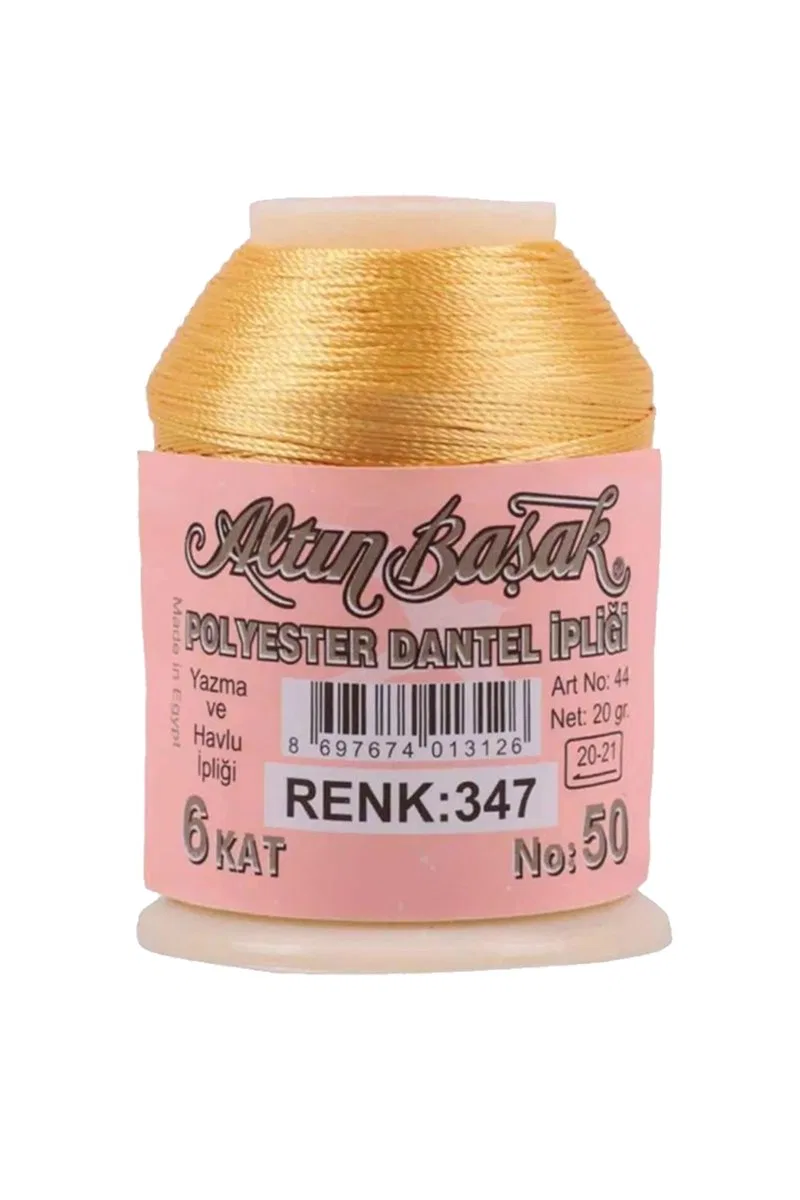 3 Adet Altınbaşak Oya ve Dantel İpi 20 gr - Royaleks - No: 347 - 040 - 505 görsel 3