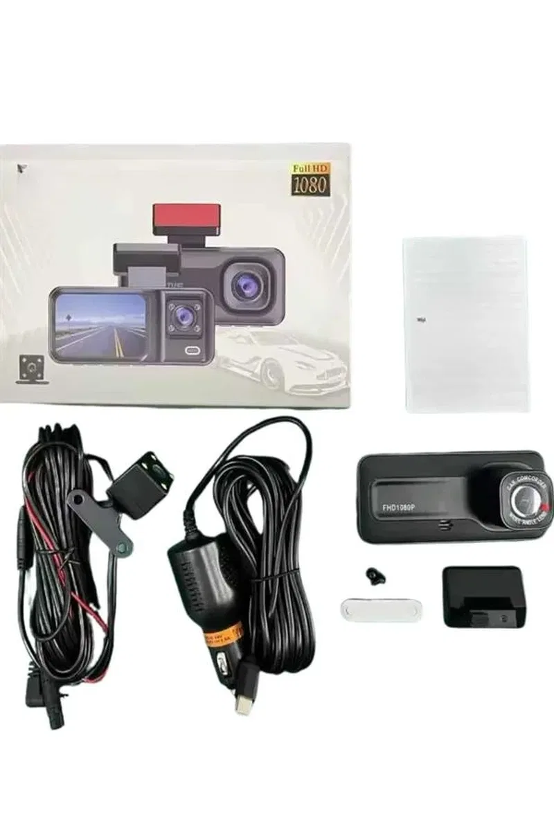 Ön ve Arka Kameralı 2 İnç 1080P Full HD DVR Araç İçi Ekran görsel 4