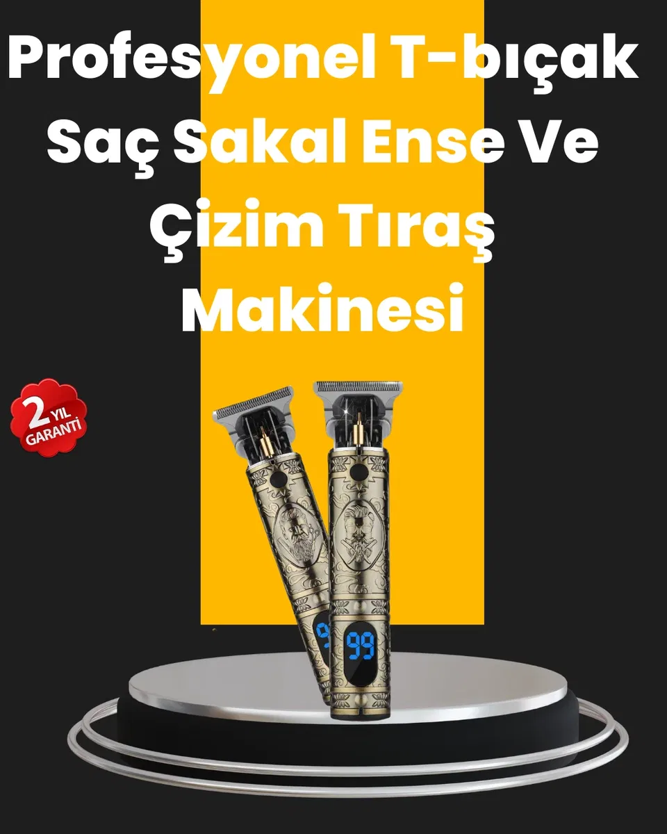 0. 1 mm Hassas Kesim Tıraş Makinesi Şarjlı Metal Gövde