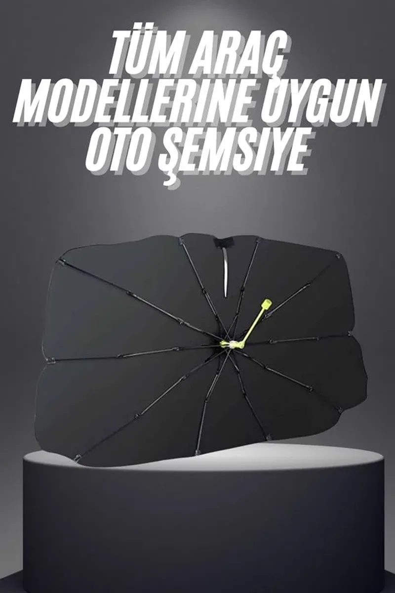 Yeni Nesil Tüm Araç Modellerine Uygun Oto Şemsiye Katlanabilir UV Işınlarına Karşı görsel 2
