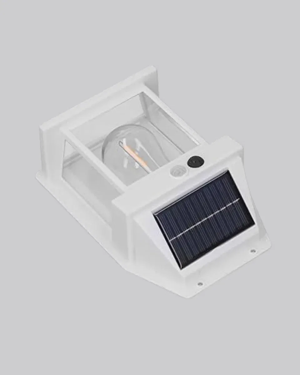 Üç Modlu Güneş Enerjili Duvar Lambası 1800mAh Bataryalı ve Hareket Sensörlü görsel 2