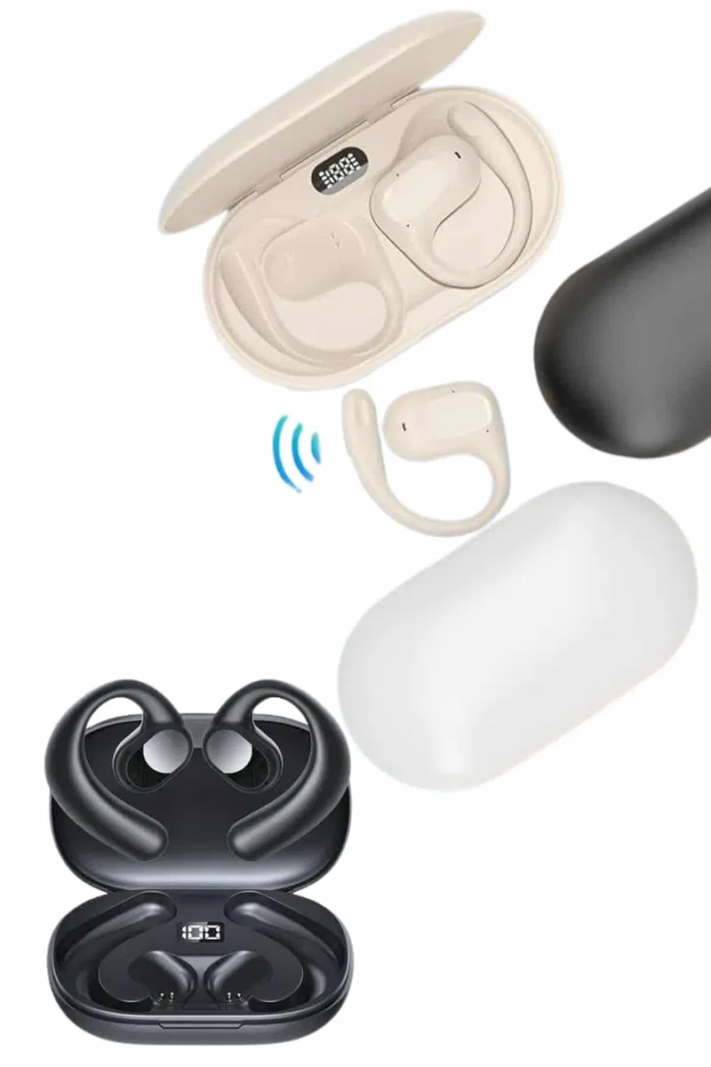 Bluetooth Kulaklık Küpeli Uzun Pil Ömrü Yüksek Ses Kaliteli Dijital Göstergeli görsel 4