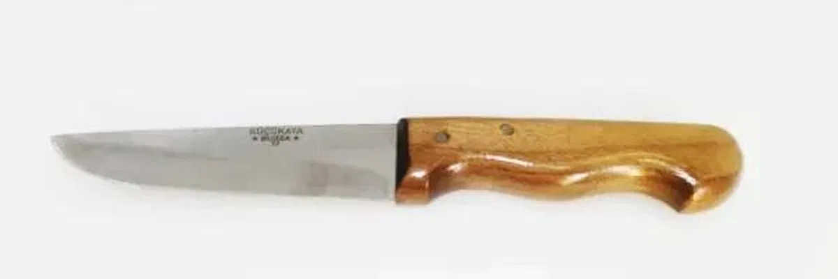 Bursa İnce Küt Kasap Bıçağı No: 1, 13 Cm - Ahşap Sap