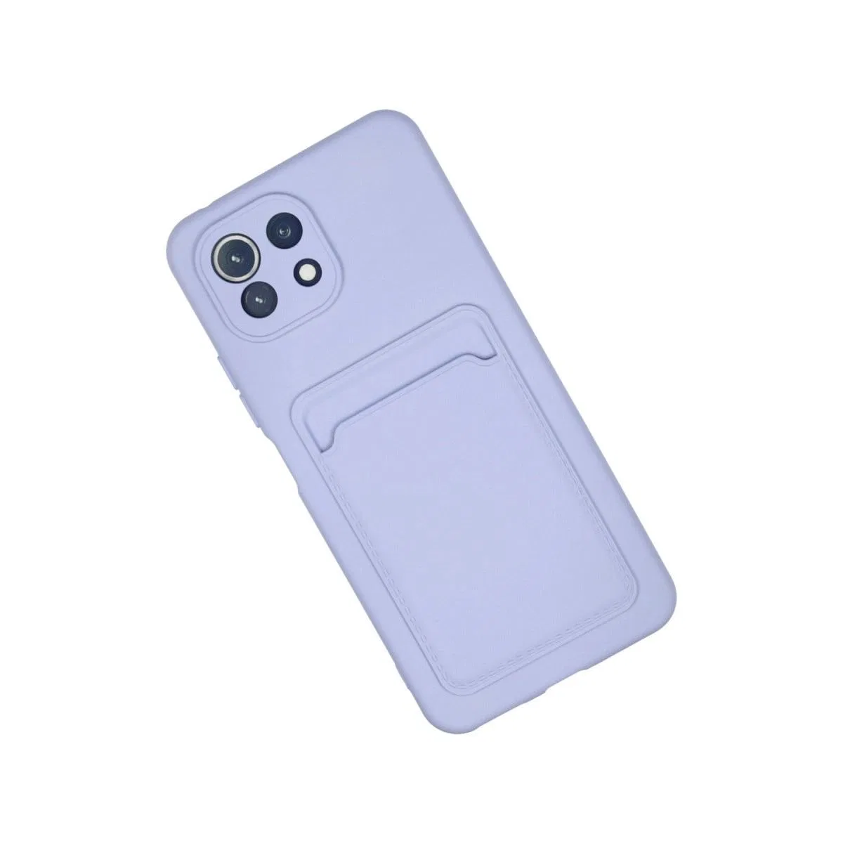 Xiaomi Mi 11 Kılıf Kelvin Kartvizitli Silikon - Lila görsel 2