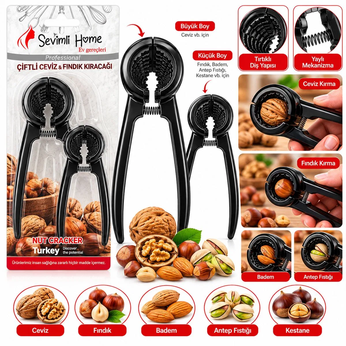 FINDIK & CEVİZ) KIRACAK (2PCS) görsel 2