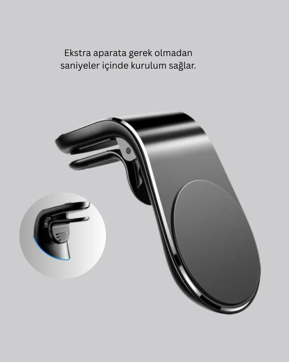 Güçlü Manyetik Araç Telefon Tutucu – GPS Navigasyon İçin İdeal görsel 5
