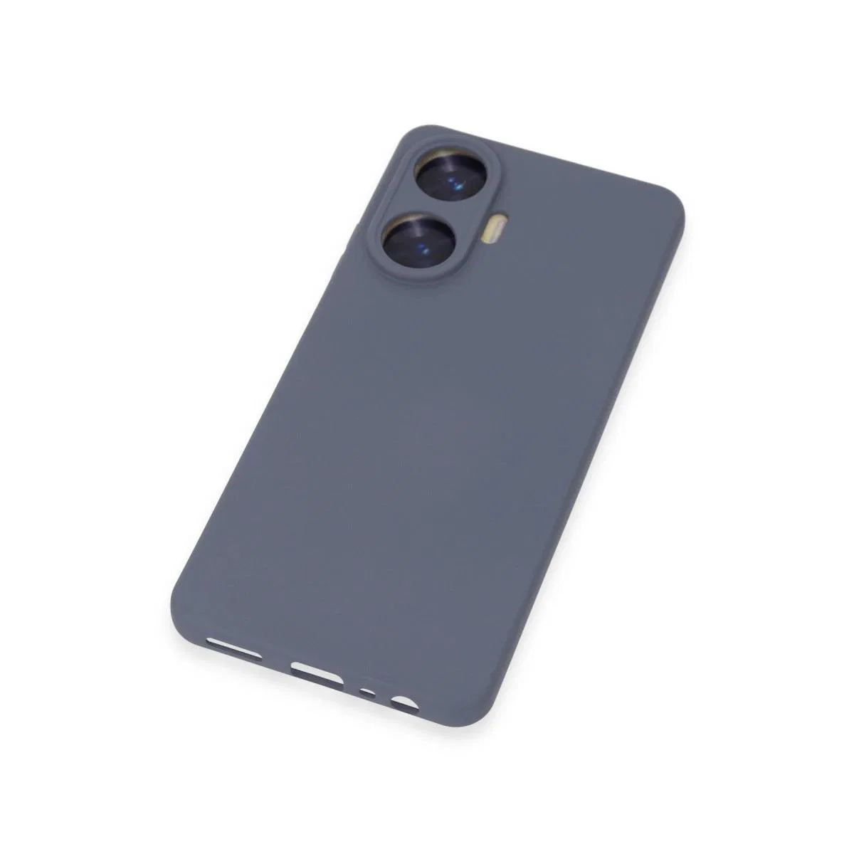 Realme C55 Kılıf Nano İçi Kadife Silikon - Gri görsel 2
