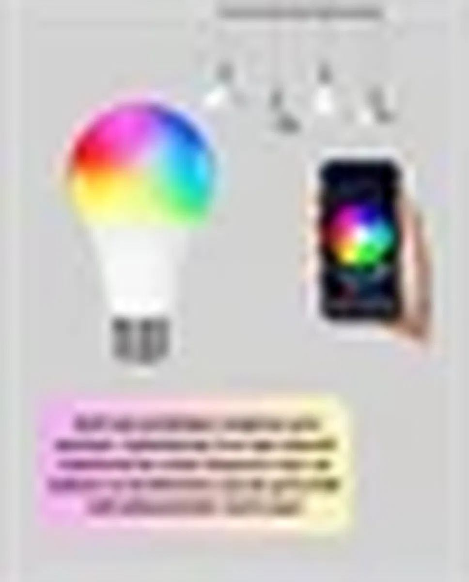Akıllı 9W RGBW LED Ampul, tasaruflu romantik ışıklı görsel 5