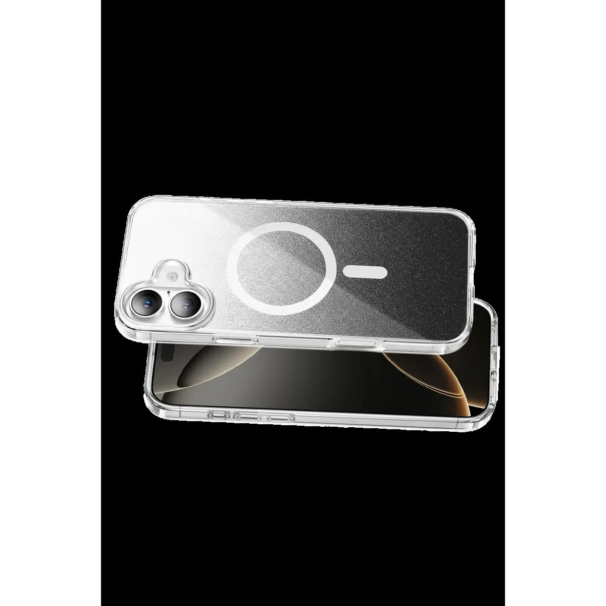 Onegif Apple İphone 16 Sora Simli Magsafe Kapak - Siyah görsel 3