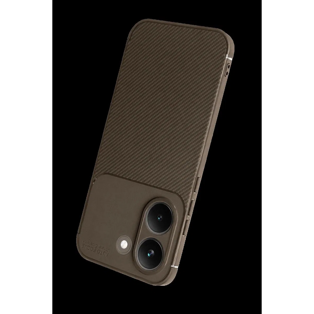 Xiaomi Poco X8 Pro Auto Focus Karbon Kapak - Kahverengi görsel 3