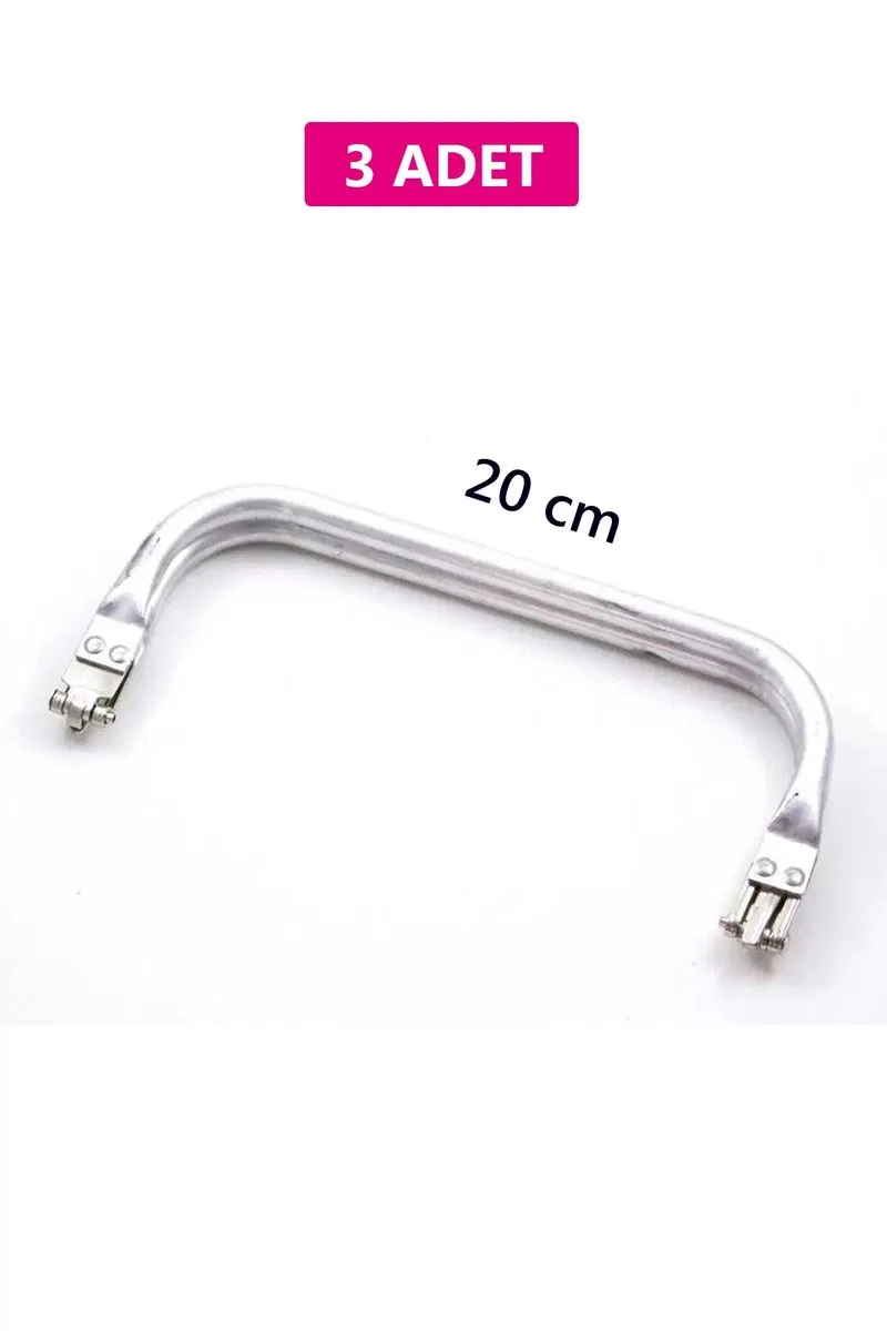Gizli Metal Çanta Bursu – 3 Adet - 20 cm - Metal Çanta Aparatı Çanta Aksesuarı