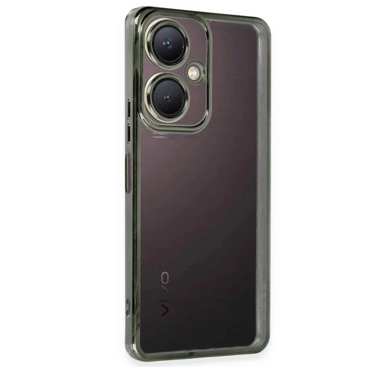 Vivo Y27 Kılıf Razer Lensli Silikon - Yeşil